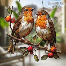 Twin Robin Bird Shaped Design