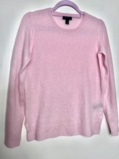 SAKS FIFTH AVENUE Light Candy Pink 100% Cashmere Jumper Size S UK 8 10