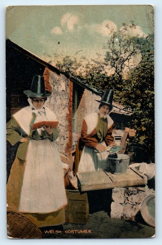 Postcard welsh lady ladies - lady, in