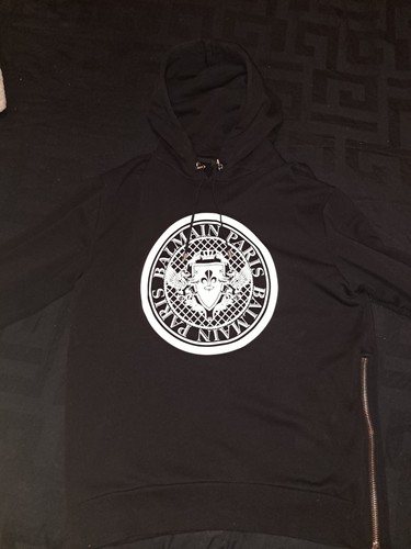 Balmain hoodie men - black, l