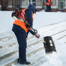 1000W 4Stroke Gas Power Brush Broom Driveway Sweeper Artificial Grass Snow Clean