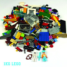 LEGO - 1kg bricks, parts & pieces + 2 minifigures Bundle - Great Value- Cleaned