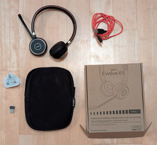 Jabra Evolve 65 US Stereo Headset on-ear wireless Bluetooth + Fairline charger