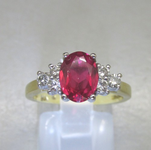 Amazing 24ct ruby - 1.24ct, diamond