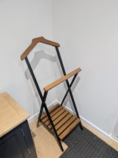 Mens Valet Stand, Wood & Metal