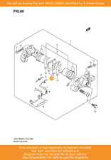 SUZUKI pad Set, 69101-05820