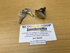 LAMBRETTA SERIES 1 - SERIES 2 LI TV  STEERING LOCK WITH FLAP - NEW - FREE POST