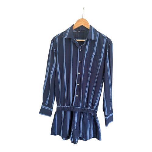 Zara navy blue cotton - s,