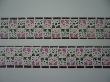 Vintage Retro Mid Century Wallpaper Border 19.4m x 32mm Green Purple BlackWhite