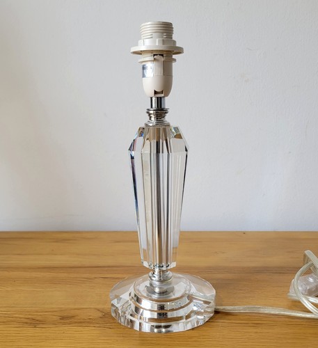 Crystal style table lamp base - crystal,