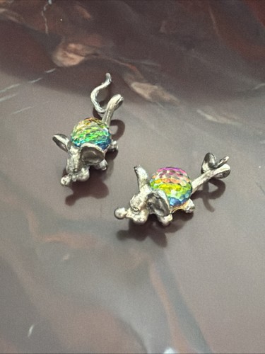 Pair exquisite metal mice - of,