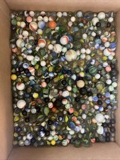 Vintage glass marbles played job lot 4.4kg Approx #B43