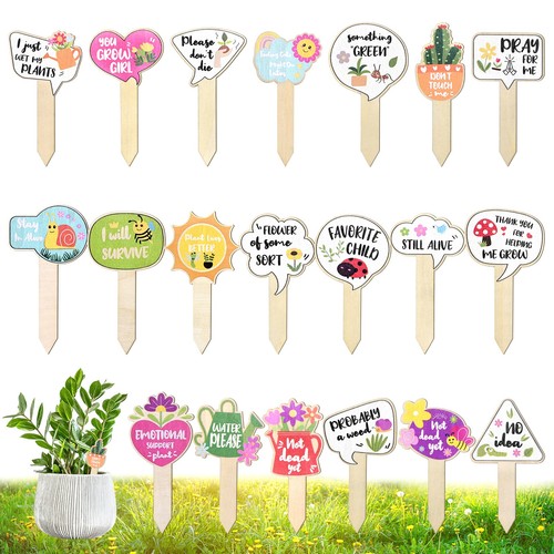 Set plant label signs - label,