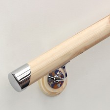 Pine Round Mopstick Handrail