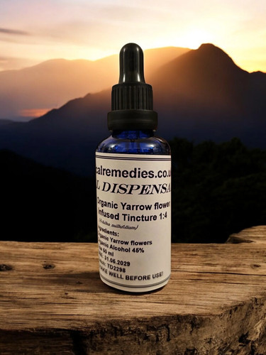 Organic yarrow flower tincture - flower,