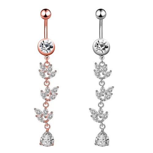Belly bars button piercing - belly,