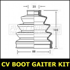 CV Boot Gaiter Kit Front Outer