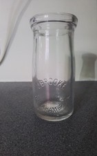 quarter pint J.Brooke Wickhambrooke suffolk milk bottle