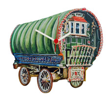 Bowtop Gypsy Caravan Clock -