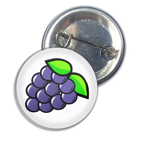 Fruit machine grapes button - grapes,