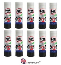 10 Genuine Pritt Stick Glue Washable Non-Toxic For Office School Home Pack L11