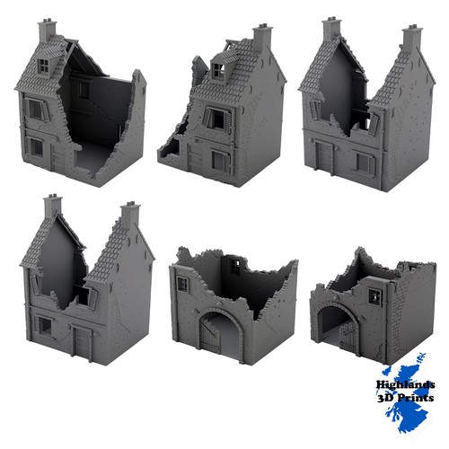 Normandy destroyed house - normandy,