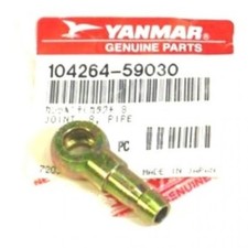 Genuine YANMAR - 1GM - 3GM fuel banjo joint / Hose tail - 104264-59030