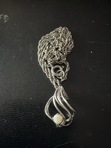 Vintage 925 silver opal - vintage,