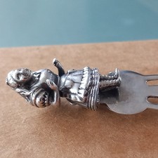 Vintage Sterling Silver Novelty Rabbit Bookmark Stamped 925 full import hallmark