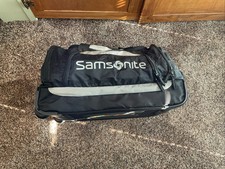 Samsonite 2-Wheeled Rolling Duffel Bag 22" Black Water Resistant Travel Luggage
