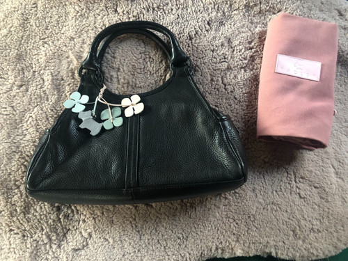 Radley black leather bag with - radley,