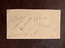 Cricket - 10 Hampshire autographs 1930s
