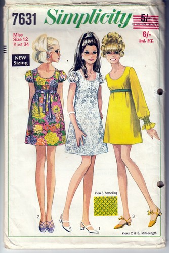 Sewing pattern 60s dress short - 60s,