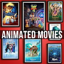 Disney Movie Pixar Animated Movie Film Poster Prints Wall Art Posters A4 A3 A2