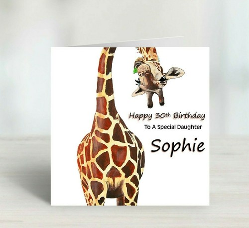 Personalised birthday card - personalised,
