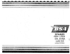 BSA Parts Manual Book 1959