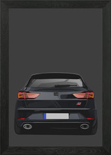 hatchback car 1 Framed Wall