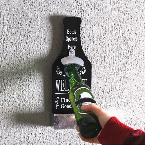 Wall mounted bottle opener - wall,