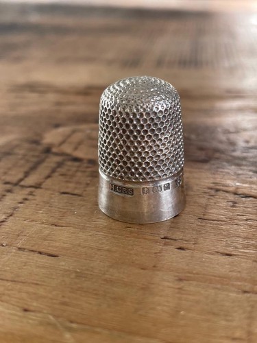 Sterling silver thimble - silver,