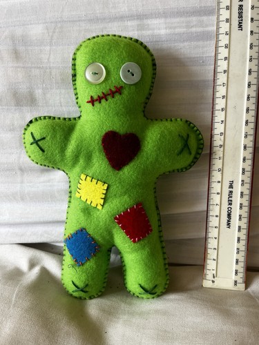 Bright green voodoo - bright, doll