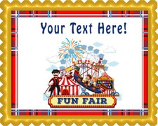 Fun Fair Rides - Edible Cake Topper or Cupcake Topper