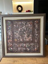 IRAQI ART WITH FRAME, STAMP OF