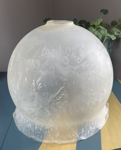 Vintage glass lamp shade - lamp,