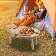 Wooden Folding Snack Table