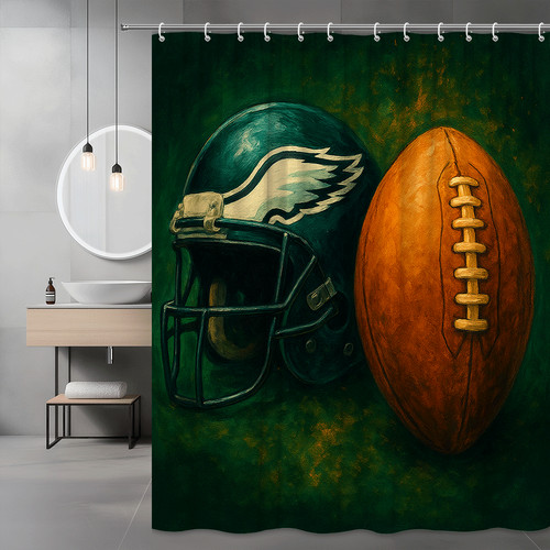 Football themed shower - football,