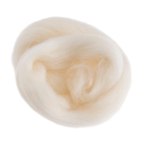 Natural wool roving 10g - wool,