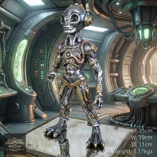 Steampunk alien resin - steampunk,
