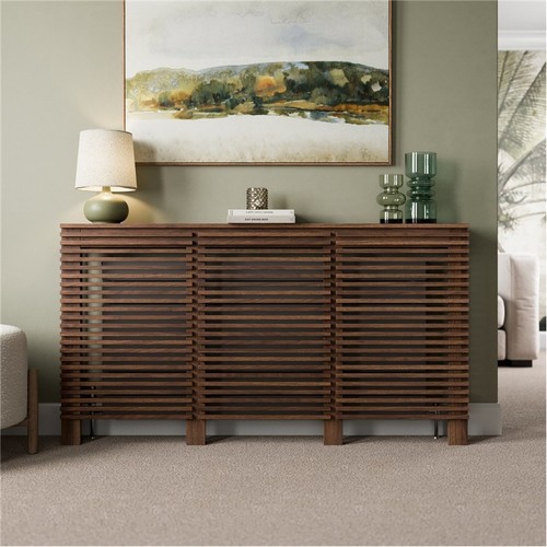 Radiator cover walnut modern - radiator,