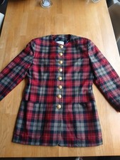 1980s Mondi wool tartan coat