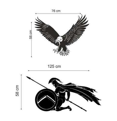 Car stickers eagle - car, spartan